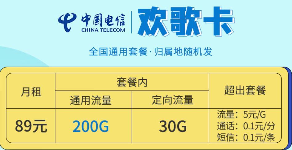 流量卡南方用哪个好，电信清凤卡49元包200G全国流量不限速+500分钟