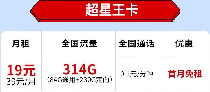 两款月租19元的四川电信纯流量卡，全国通话0.1元/分钟