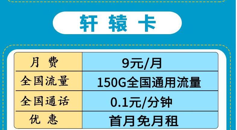 流量卡归属地随机对网速有影响吗？电信轩辕卡月租9元150G高速流量+0.1元/分钟+首免