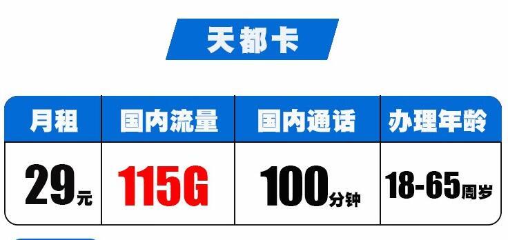 流量卡的免流规则有哪些内容？电信天都卡，29元流量+100分钟通话+充50送