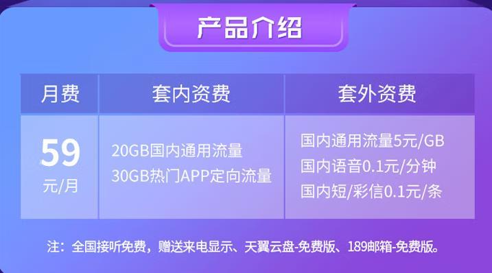 59元星卡激活得60元体验话费，看视频、追综艺够畅快