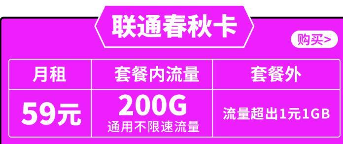 电话流量卡排行榜推荐：联通千秋卡和联通春秋卡