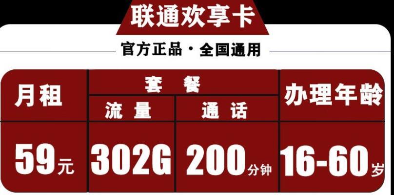 39元/月流量+200分钟通话！联通宇宙卡套餐推荐