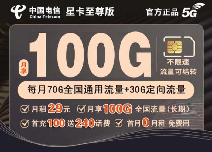 广东电信星卡39元2023版，支持全国漫游，流量不限速