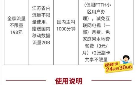 198元/月！中国移动无限流量套餐来了