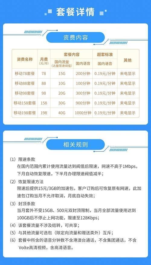 中国移动流量套餐推荐：性价比高，流量足