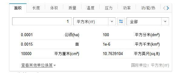 一平方英尺等于多少平方米？