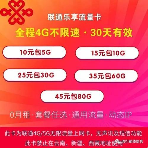 联通39元100g流量卡，月月不限速，畅享流量无忧