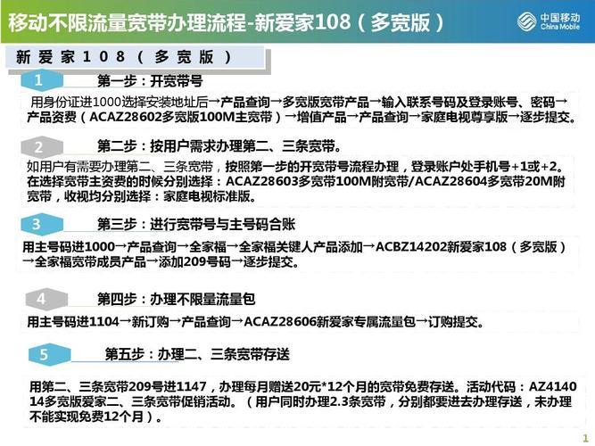 移动宽带办理条件，办理流程及注意事项