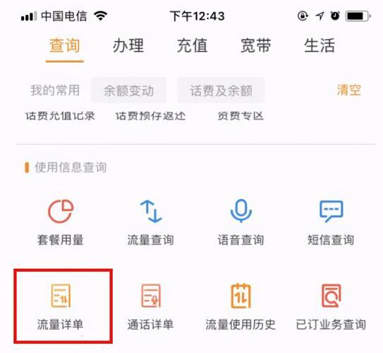 电信卡查流量拨打什么号码？