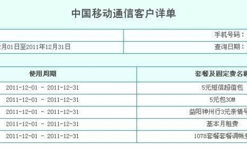 声讯台业务移动费是什么费用？