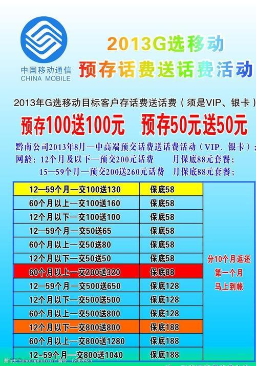 深圳移动卡最低套餐介绍：2024年最新版