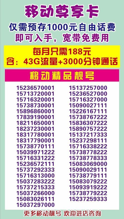 温州移动靓号购买指南：挑选好号码，尽享尊贵体验