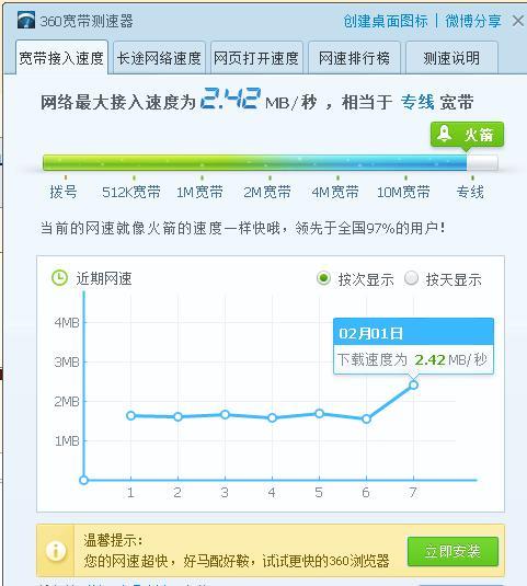 100M宽带下载速度只有1MB/s？可能是这些原因！